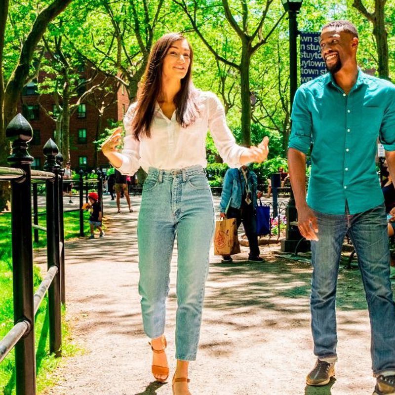 Friends Walk Around Stuytown 1380X600px